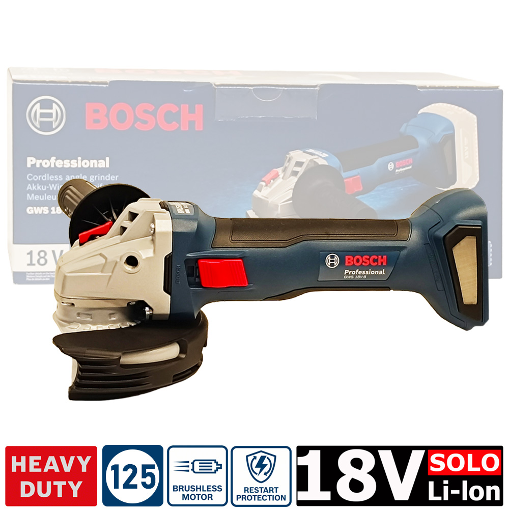 Углошлифмашина 125мм BOSCH GWS 18V-8 (solo, carton)