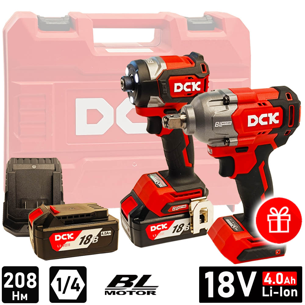 Набор инструмента DCK KDPL208(TYPE EM) / KDPB488(TYPE Z) (2*4.0 Ah, case)