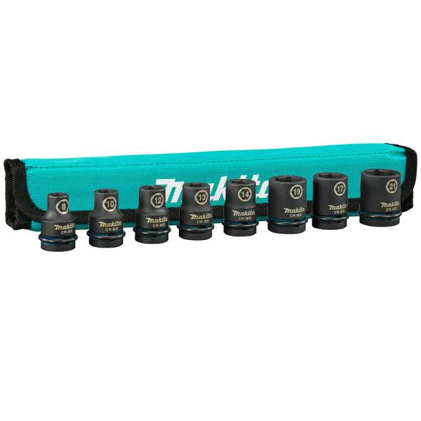 MAKITA Набор ударных головок Impact Black 8-21 мм 1/2