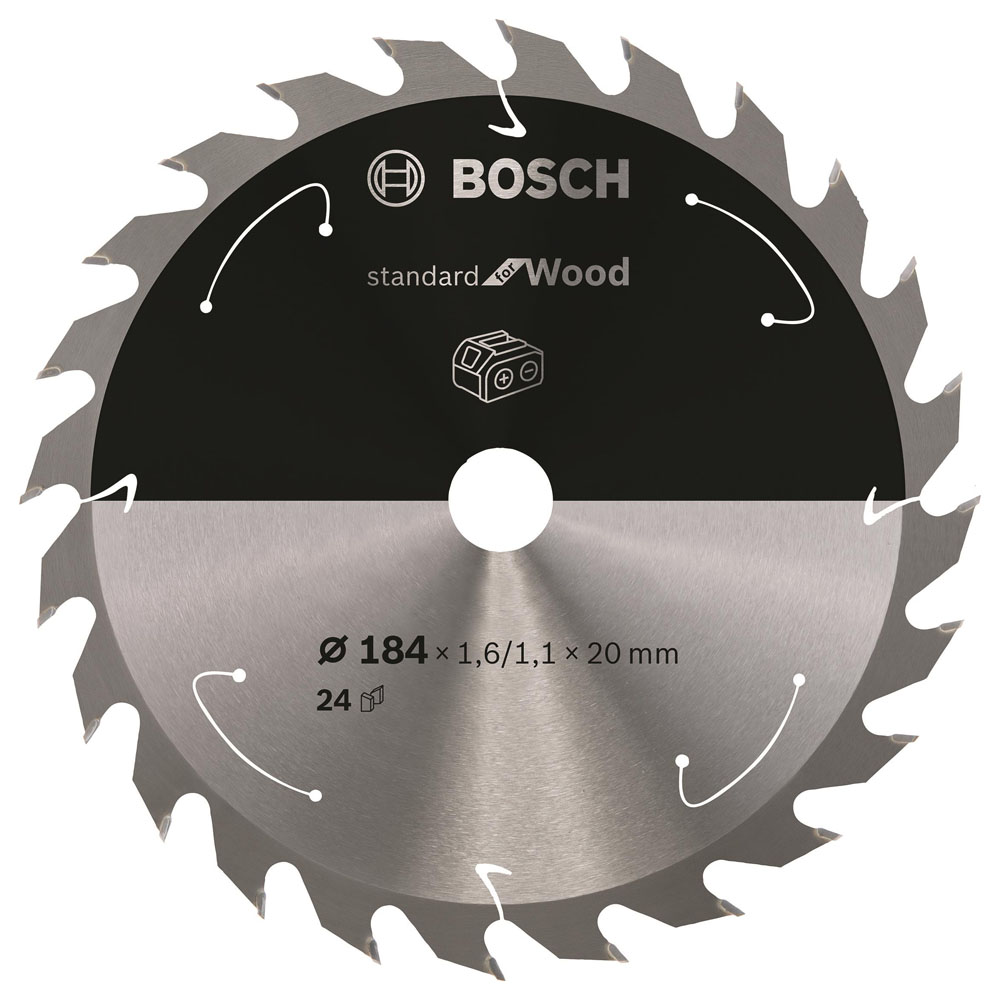 BOSCH Пильный диск 184x1,6х20 мм Z24 PRO Standard for Wood BOSCH (2608837702)