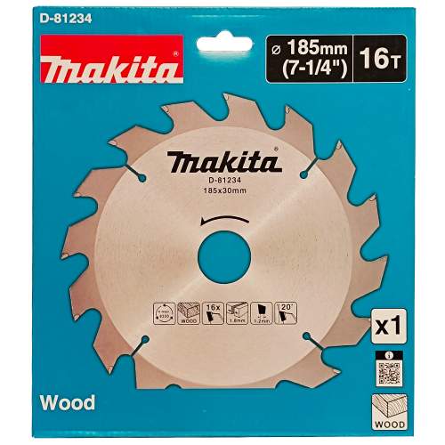 MAKITA Пильный диск Standard 185x1,8х30/20 мм Z16 MAKITA (D-81234) MAKITA Пильный диск Standard 185x1,8х30/20 мм Z16 MAKITA (D-81234)
