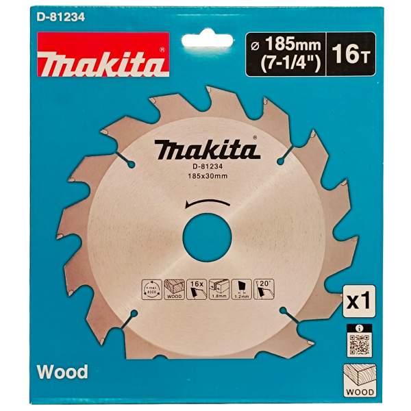 MAKITA Пильный диск Standard 185x1,8х30/20 мм Z16 MAKITA (D-81234)