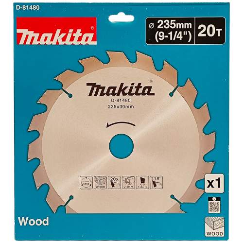 MAKITA Пильный диск Standard 235x2,4х30/25 мм Z20 MAKITA (D-81480) MAKITA Пильный диск Standard 235x2,4х30/25 мм Z20 MAKITA (D-81480)