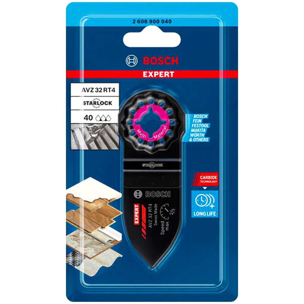 BOSCH Шлифпластина AVZ 32 RT4 EXPERT (шлифование дерева / P40) BOSCH (2608900040)