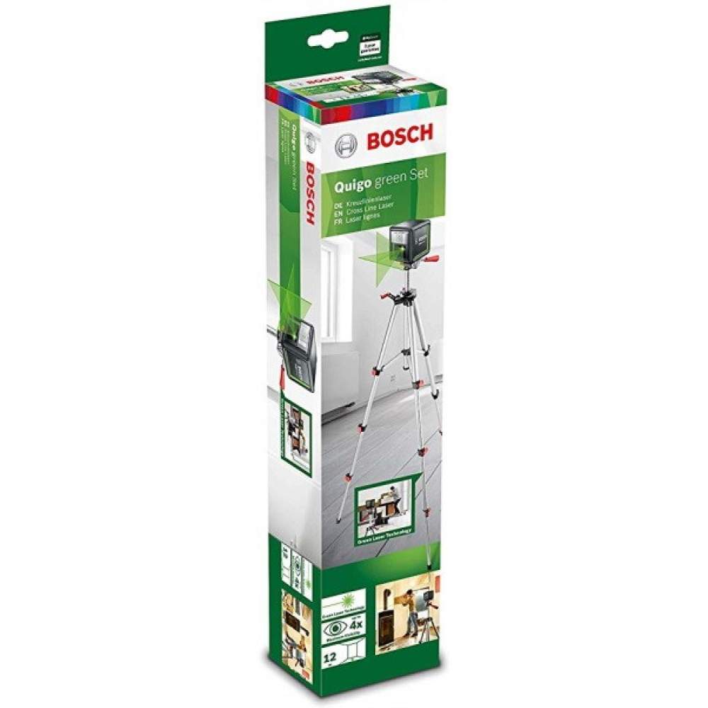 Нивелир лазерный BOSCH Quigo Green + штатив