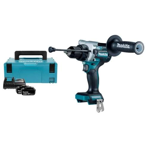 Дрель- шуруповерт ударный аккумуляторный MAKITA DHP 486 RTJ (2*5.0 Ah, MAKPAC)