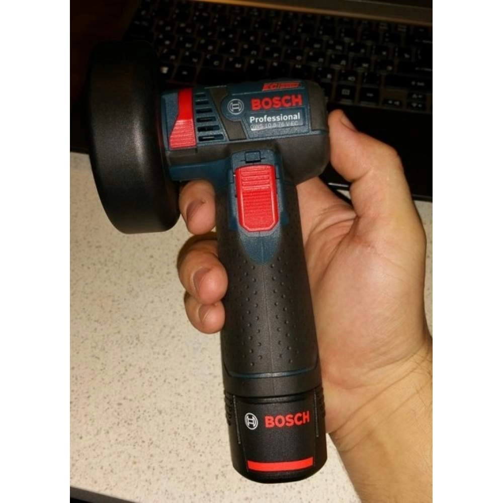 Углошлифмашина  BOSCH GWS 12V-76 Solo без АКБ и ЗУ + 3 диска