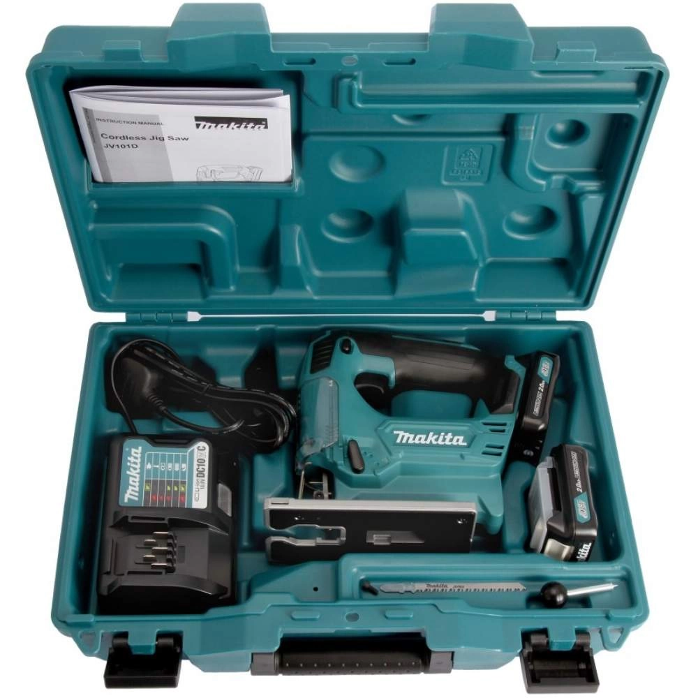 Лобзик MAKITA JV 101 DWAE (2*2.0 Ah, case)
